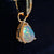 Genuine 18k Gold Plated Ethiopian Opal Earrings