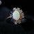 Silver Genuine Australian crystal opal ring