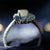 Silver Genuine Australian crystal opal ring