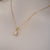 Vintage Classic Style Simple Australian Crystal Opal necklace In Gold 18k Gold Plated 925 Sterling Silver