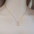 Vintage Classic Style Simple Australian Crystal Opal necklace In Gold 18k Gold Plated 925 Sterling Silver