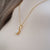 Vintage Classic Style Simple Australian Crystal Opal necklace In Gold 18k Gold Plated 925 Sterling Silver