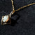Diamond Style Australian Crystal Opal necklace In Gold 18k Gold Plated 925 Sterling Silver
