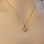 Diamond Style Australian Crystal Opal necklace In Gold 18k Gold Plated 925 Sterling Silver