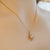 Diamond Style Australian Crystal Opal necklace In Gold 18k Gold Plated 925 Sterling Silver