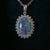 Beautiful Big Opal Pendant Necklace