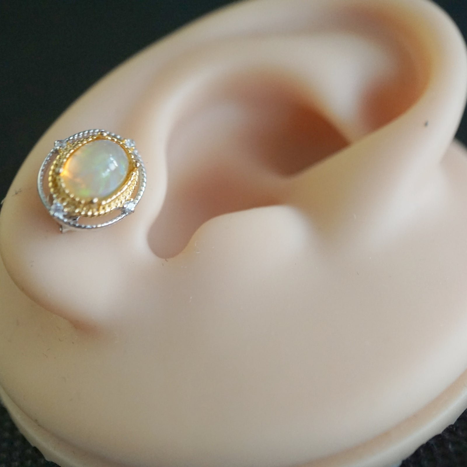 Genuine 18k Gold Plated Ethiopian Opal Jewelry Set