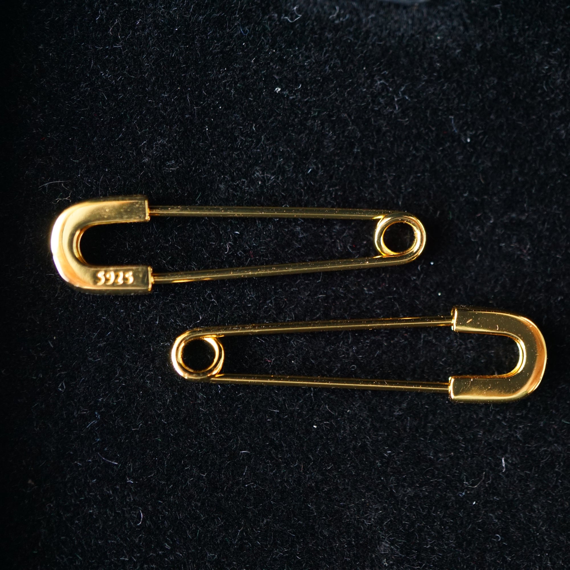 Simple Safety Pin Earrings in Sterling Silver, Minimalist Style