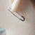 Simple Safety Pin Earrings in Sterling Silver, Minimalist Style