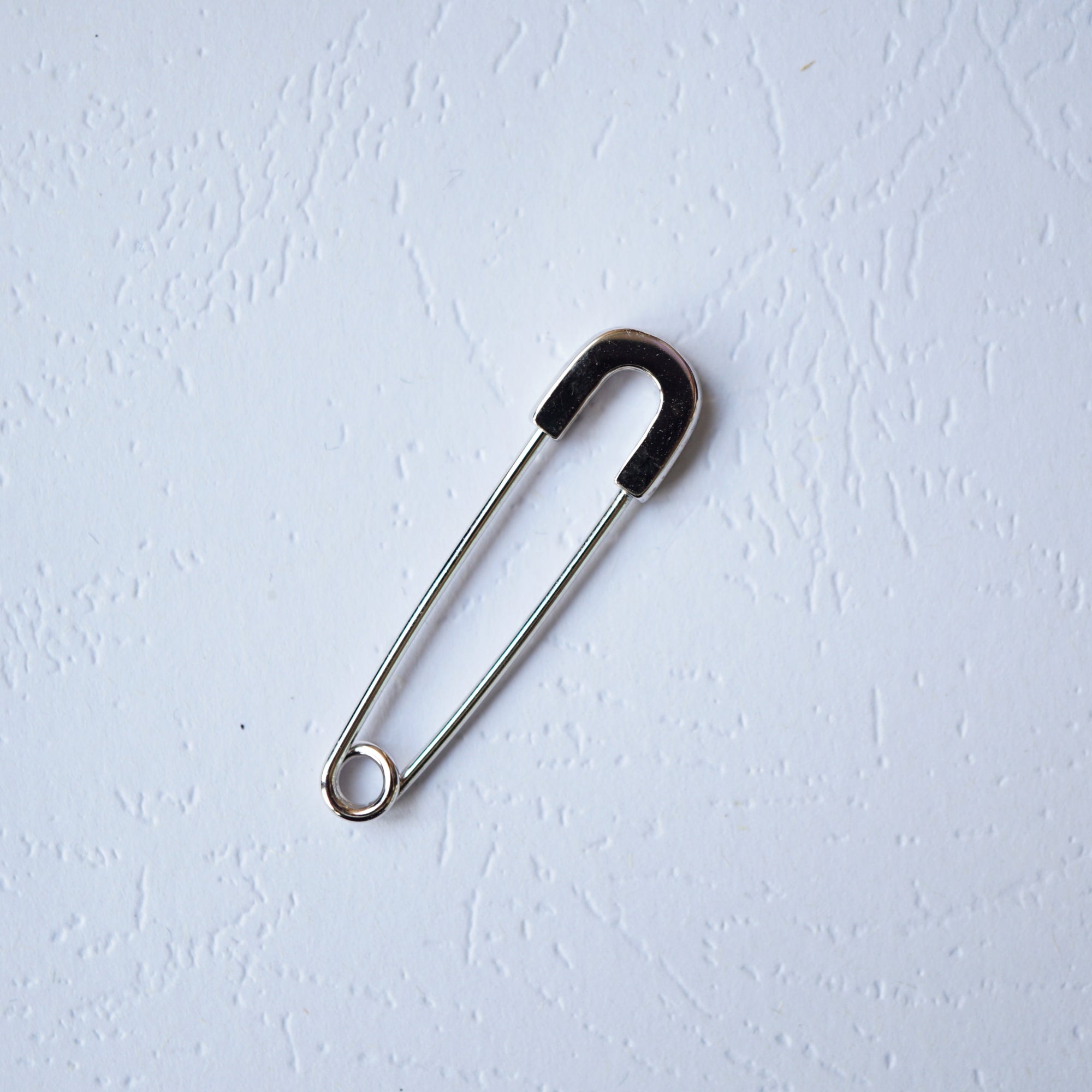 Simple Safety Pin Earrings in Sterling Silver, Minimalist Style