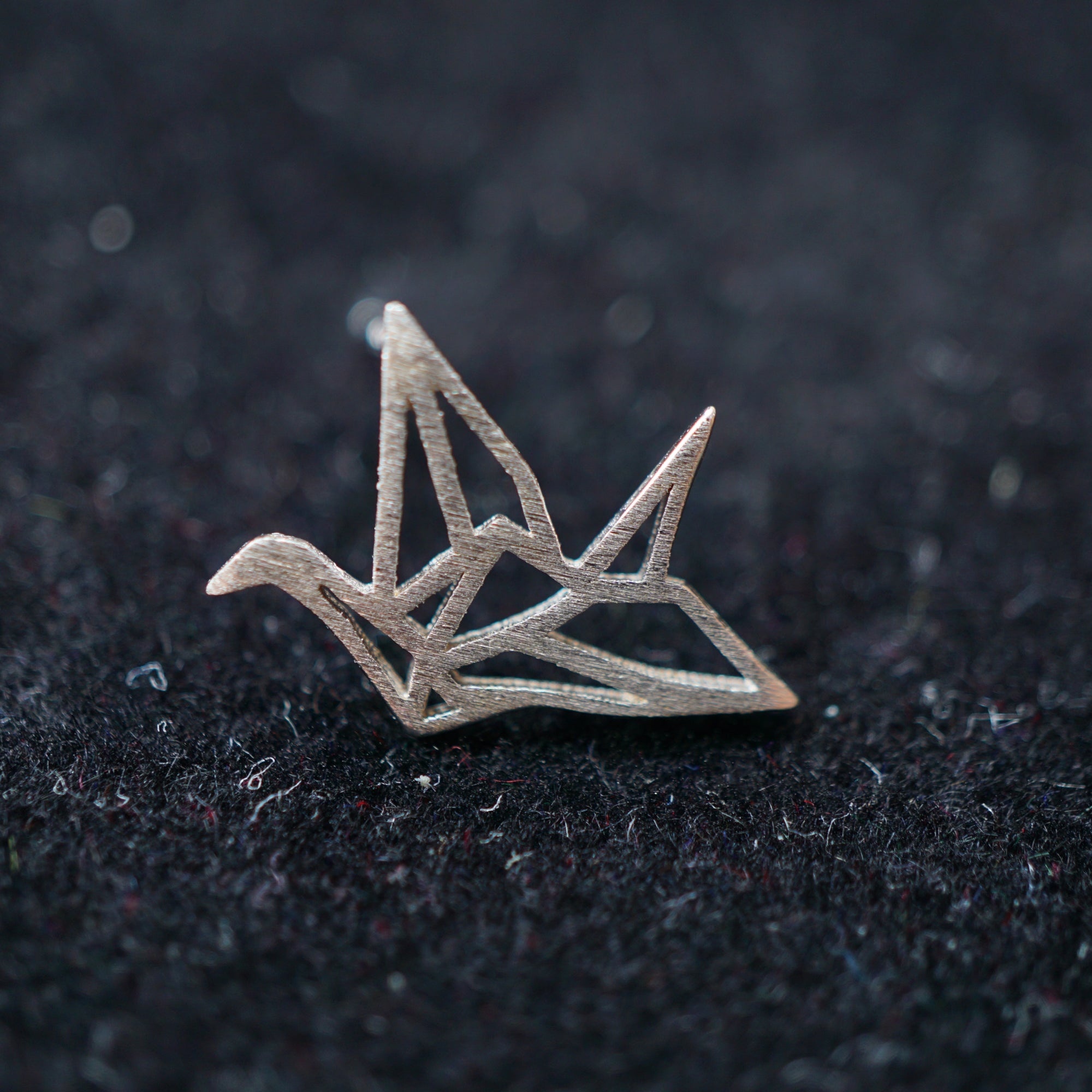 Minimalist Dove Stud Earrings in Sterling Silver