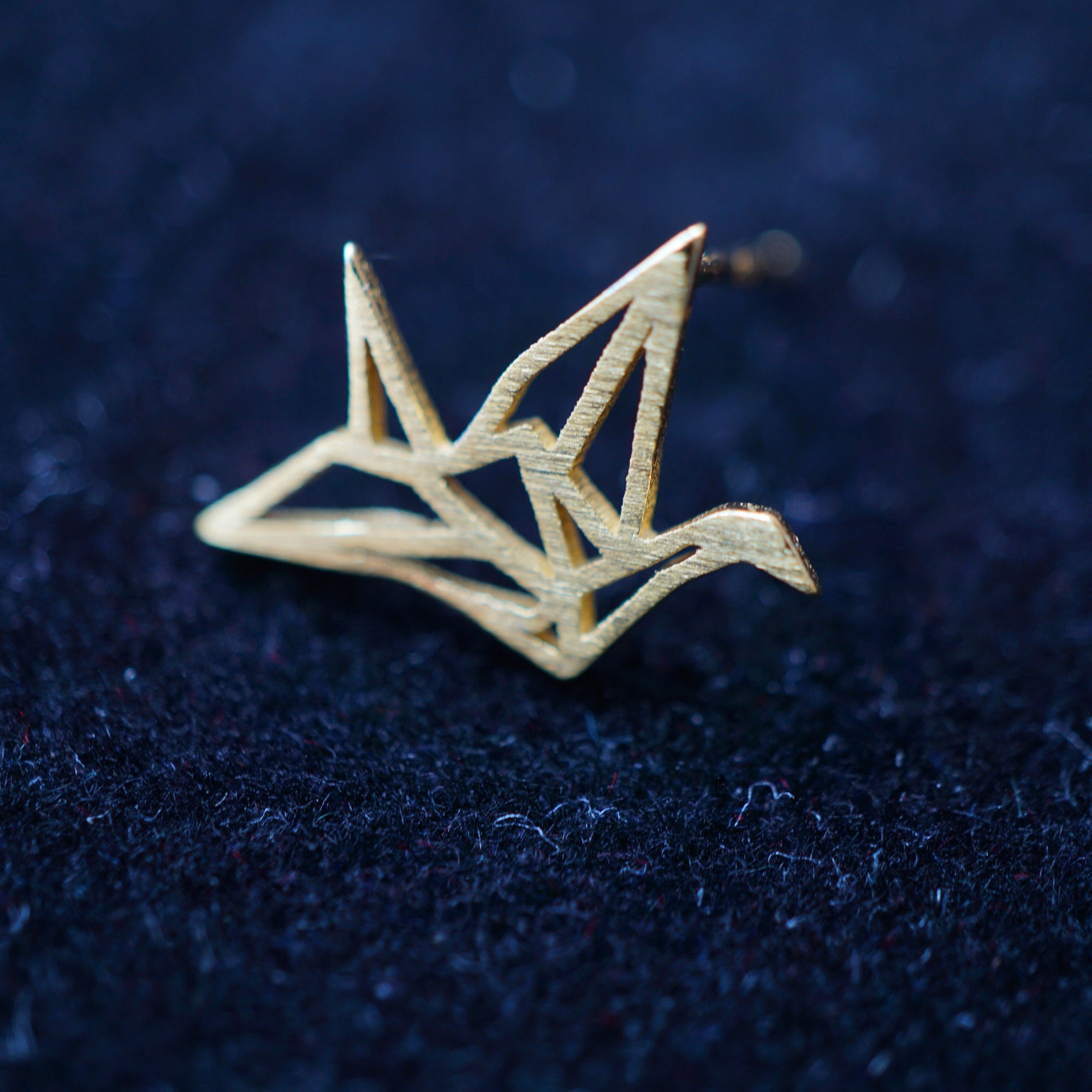 Minimalist Dove Stud Earrings in Sterling Silver