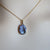 14K Solid Gold Light Purple Boulder Opal Pendant Handmade in Australia