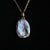 14K Solid Gold Light Purple Boulder Opal Pendant Handmade in Australia