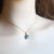 14k Gold Ocean Blue Boulder Opal & Pearl Pendant