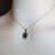 14k Gold Blue-Green Boulder Opal & Natural Freshwater Pearl Pendant
