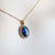 14k Gold Blue-Green Boulder Opal & Natural Freshwater Pearl Pendant