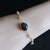 14k Gold Violet Boulder Opal Natural Pearl Bracelet