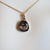 14k Gold Black-Brown Boulder Opal & Pearl Pendant