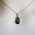 14k Gold Red Blue Boulder Opal Pendant, Vibrant Natural Opal Jewelry