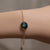 14k gold green black boulder opal bracelet