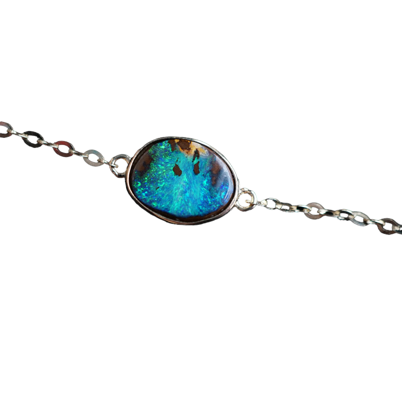 Boulder Opal Bracelet - 14K Solid Gold-Vsabel Jewellery