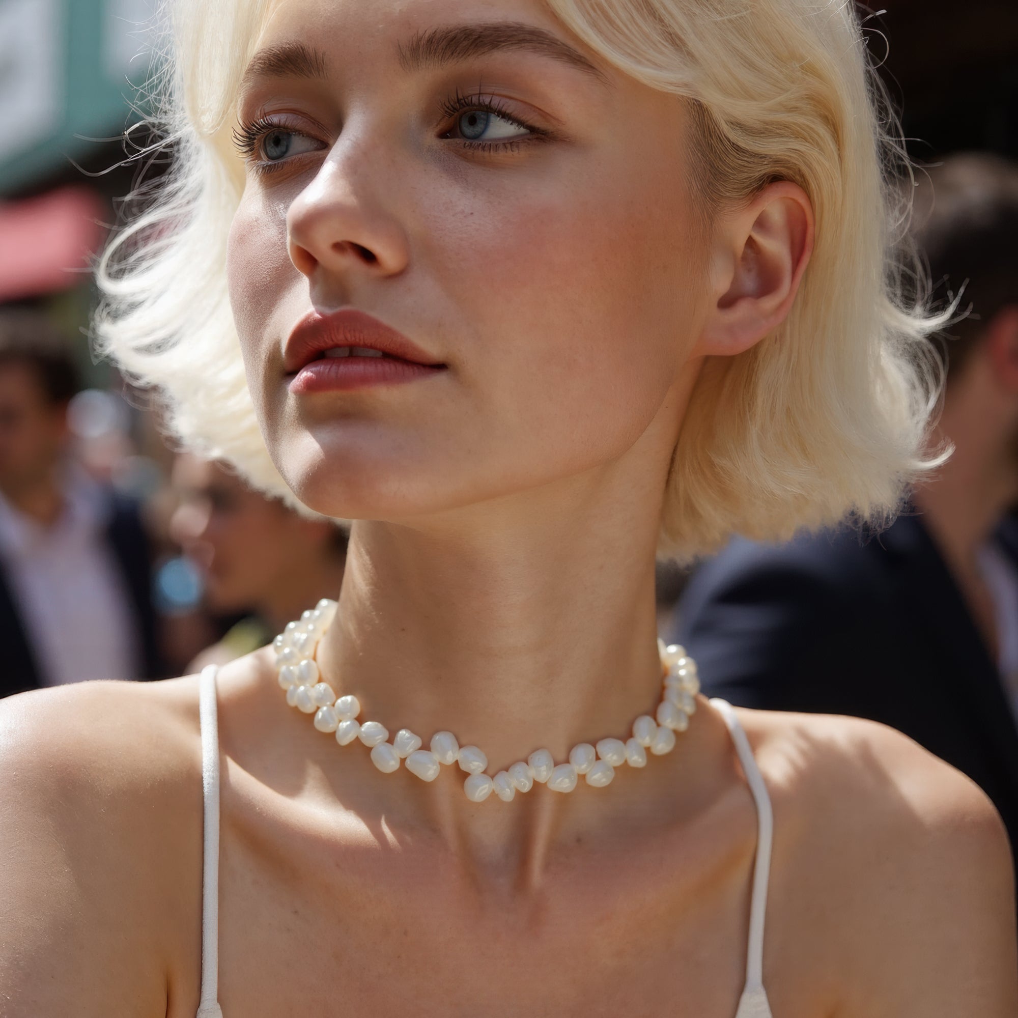 Handmade Keshi Pearl Necklace, Real Pearls