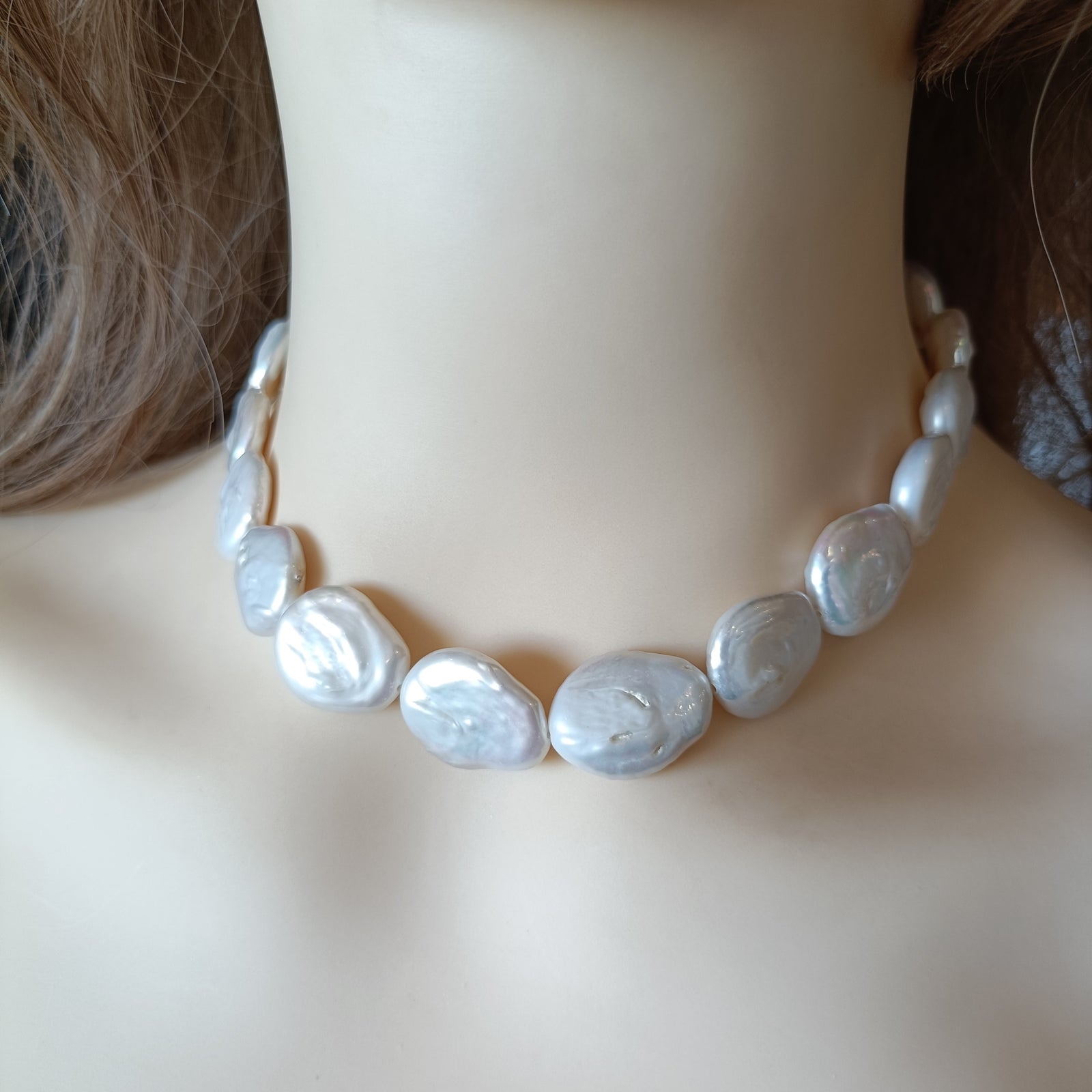 Droplet Pearl Necklace Gold Filled, Real Freshwater Pendant Jewelry