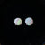 Simple 18k White Opal Studs - Timeless Elegance-Vsabel Jewellery