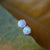 Simple 18k White Opal Studs - Timeless Elegance-Vsabel Jewellery