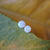 Simple 18k White Opal Studs - Timeless Elegance-Vsabel Jewellery