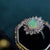 Elegant Crystal Opal Ring