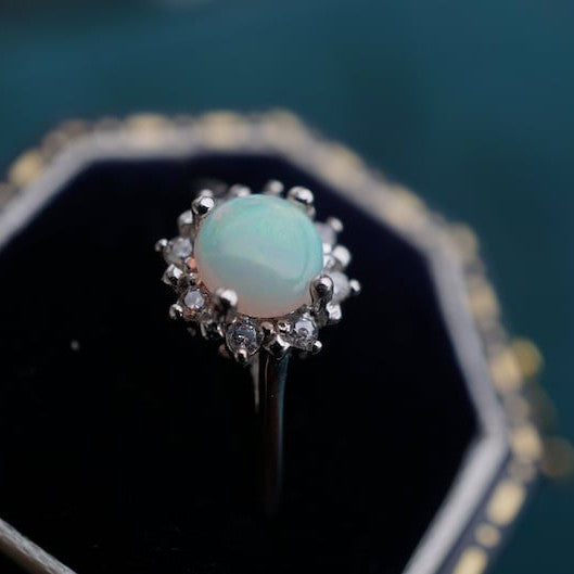 Radiant Crystal Opal Ring