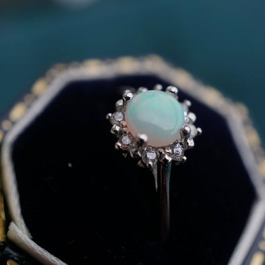 Radiant Crystal Opal Ring