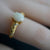 Australian Crystal Opal Ring 925 Sterling Silver