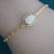 Natural australian solid white opal bracelet, 8x6mm bracelet-Vsabel Jewellery
