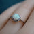 Radiant Crystal Opal Ring