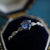 18K White Gold Untreated & Unheated Sapphire Ring, 0.402ct-Vsabel Jewellery
