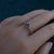 18K White Gold Untreated & Unheated Sapphire Ring, 0.402ct-Vsabel Jewellery