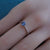 18K White Gold Untreated & Unheated Sapphire Ring, 0.401ct-Vsabel Jewellery