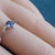 18K White Gold Untreated & Unheated Sapphire Ring, 0.4ct-Vsabel Jewellery