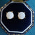 white opal earring studs