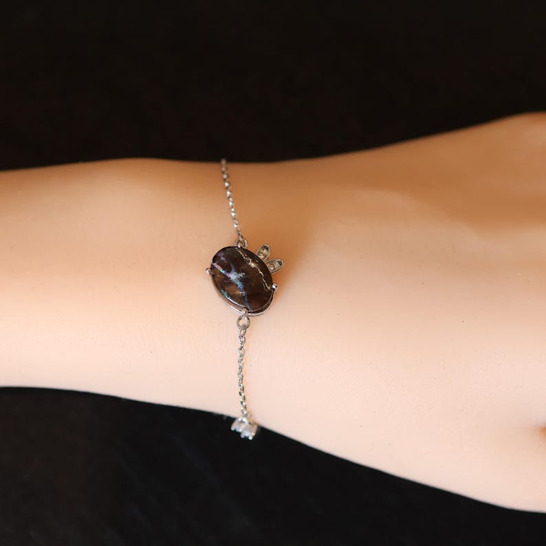 Bunny Style Natural Australian Boulder Opal Bracelet