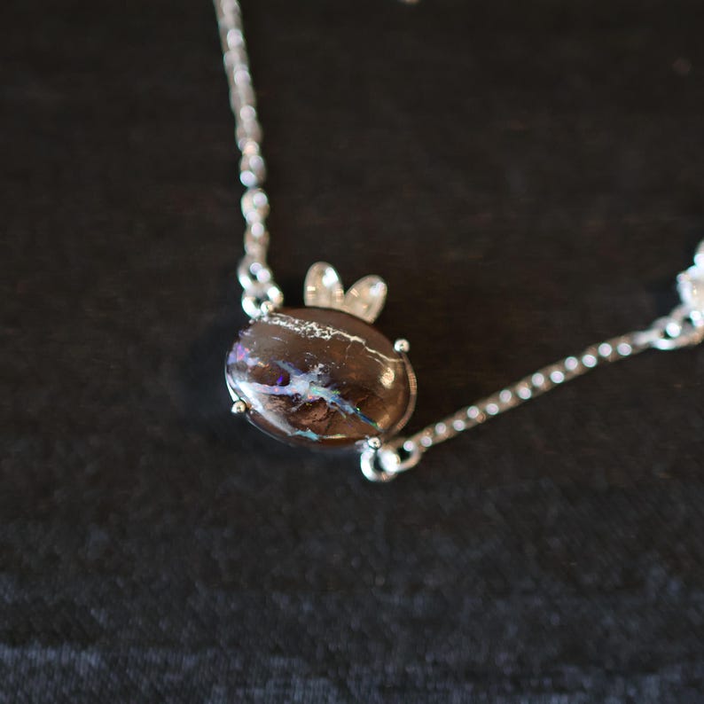 Bunny Style Natural Australian Boulder Opal Bracelet