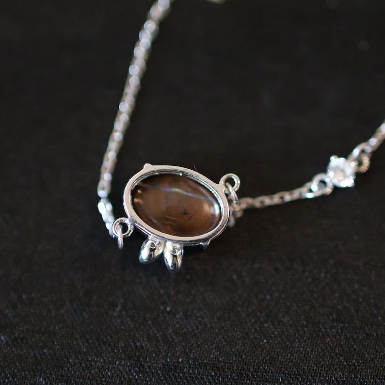 Bunny Style Natural Australian Boulder Opal Bracelet