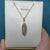 14K Solid Gold Rainbow Aura Black Opal Necklace
