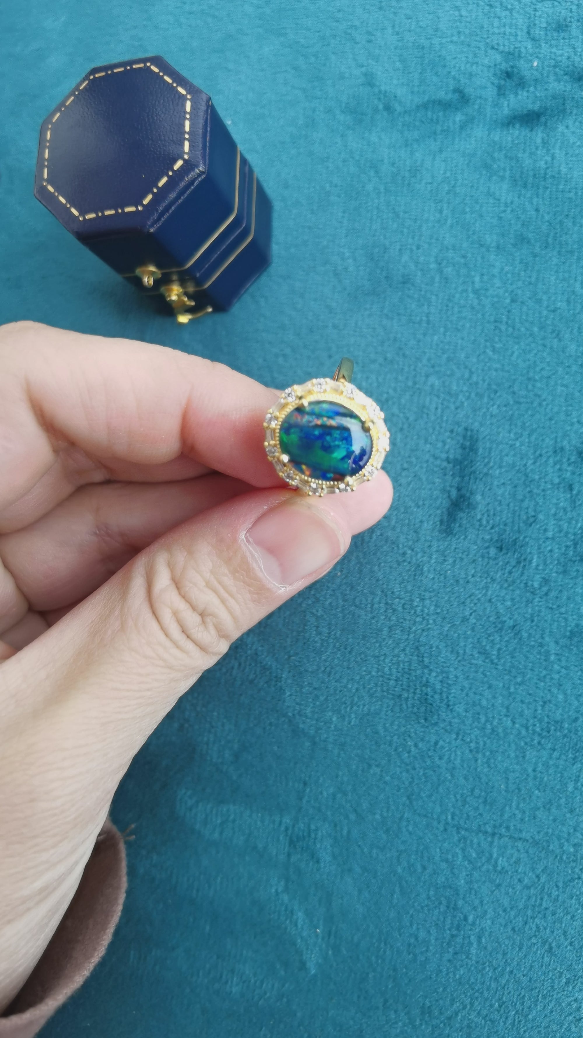 Genuine Silver Opal Ring: Timeless Elegance