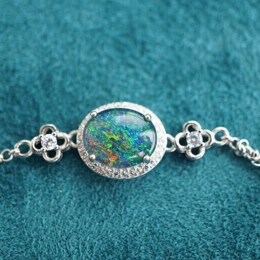 Natural Australian triplet opal bracelet 10x8mm-Vsabel Jewellery