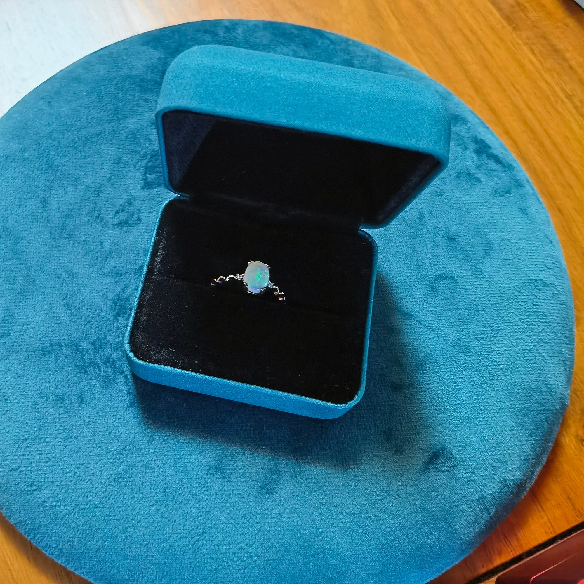 Stunning Australian Crystal Opal Ring-Vsabel Jewellery