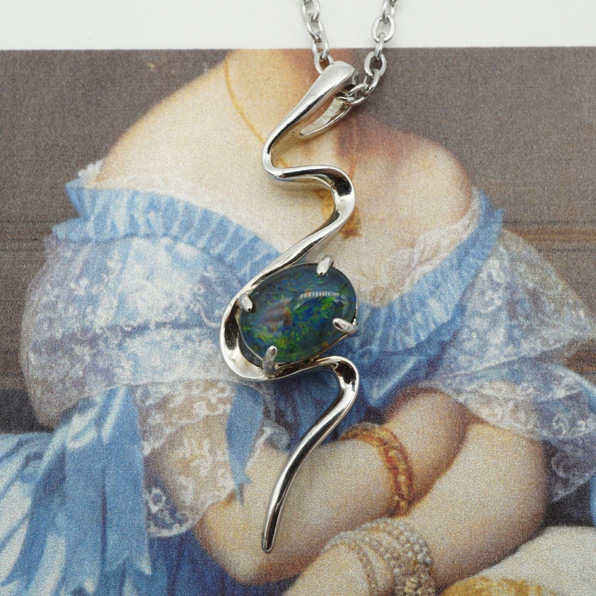 Simple Opal Necklace